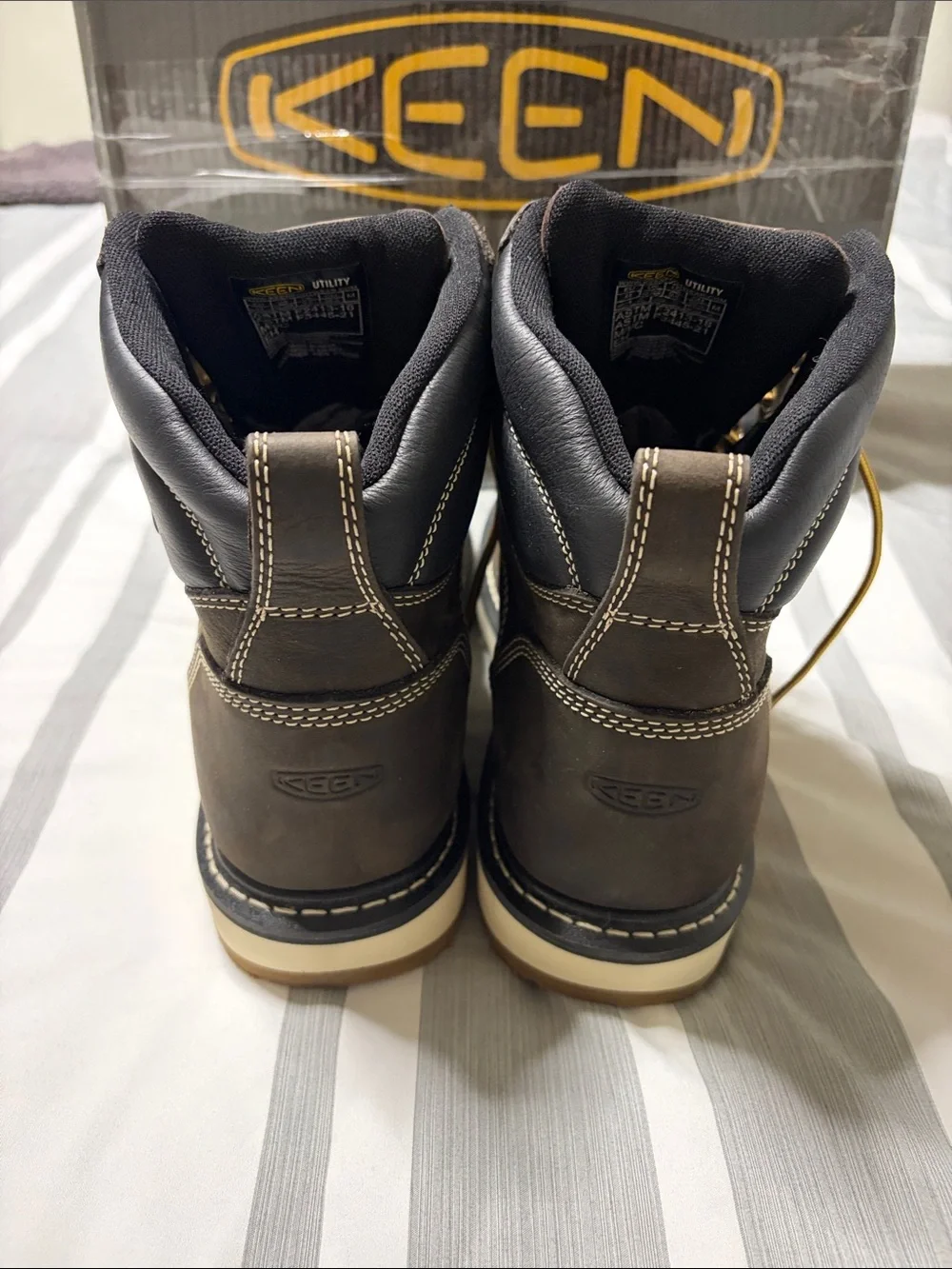 Keen Brown Leather Cincinnati Carbon-Fiber Toe 10.5 wide